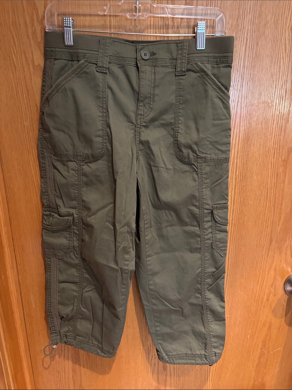Style & Co. Olive Green Cargo Capri Pant, 4